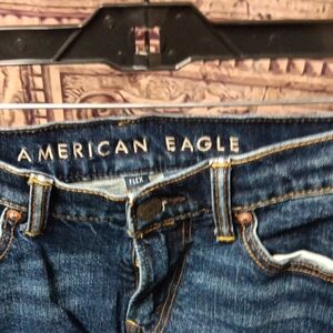 American Eagle Outfitters Dark Blue Women's Straight Leg Jeans